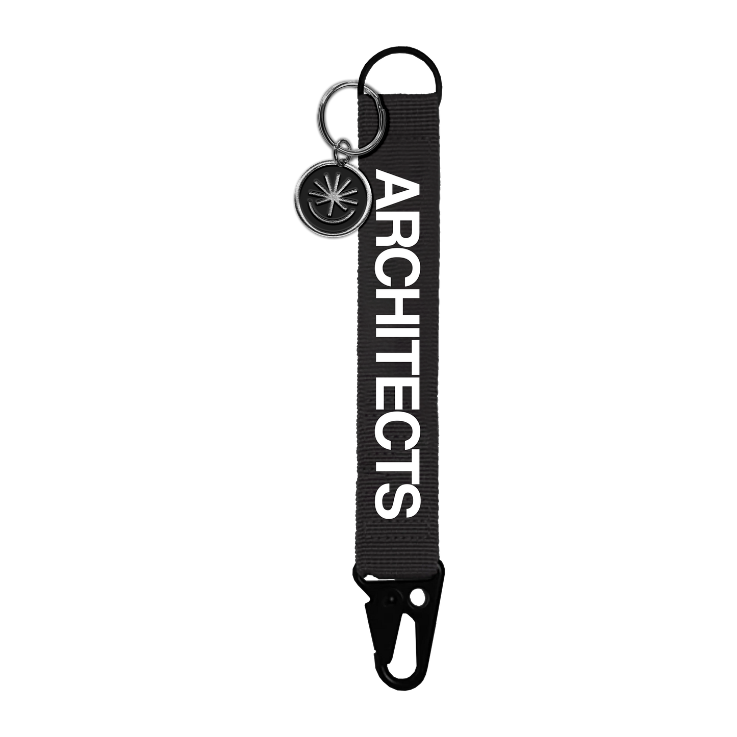Black Carabiner with 'ARCHITECTS' print