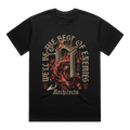 Black short-sleeve t-shirt with Architects 'Best of Enemies' print across the front.