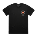 Black short-sleeve unisex regular fit T-shirt with an Architects 'The Sky, The Earth & All Between' print on the front right chest.