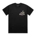 Black short-sleeve regular fit T-shirt with Architects Brain Dead print on the front right chest.
