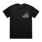 Black short-sleeve regular fit T-shirt with Architects Brain Dead print on the front right chest.
