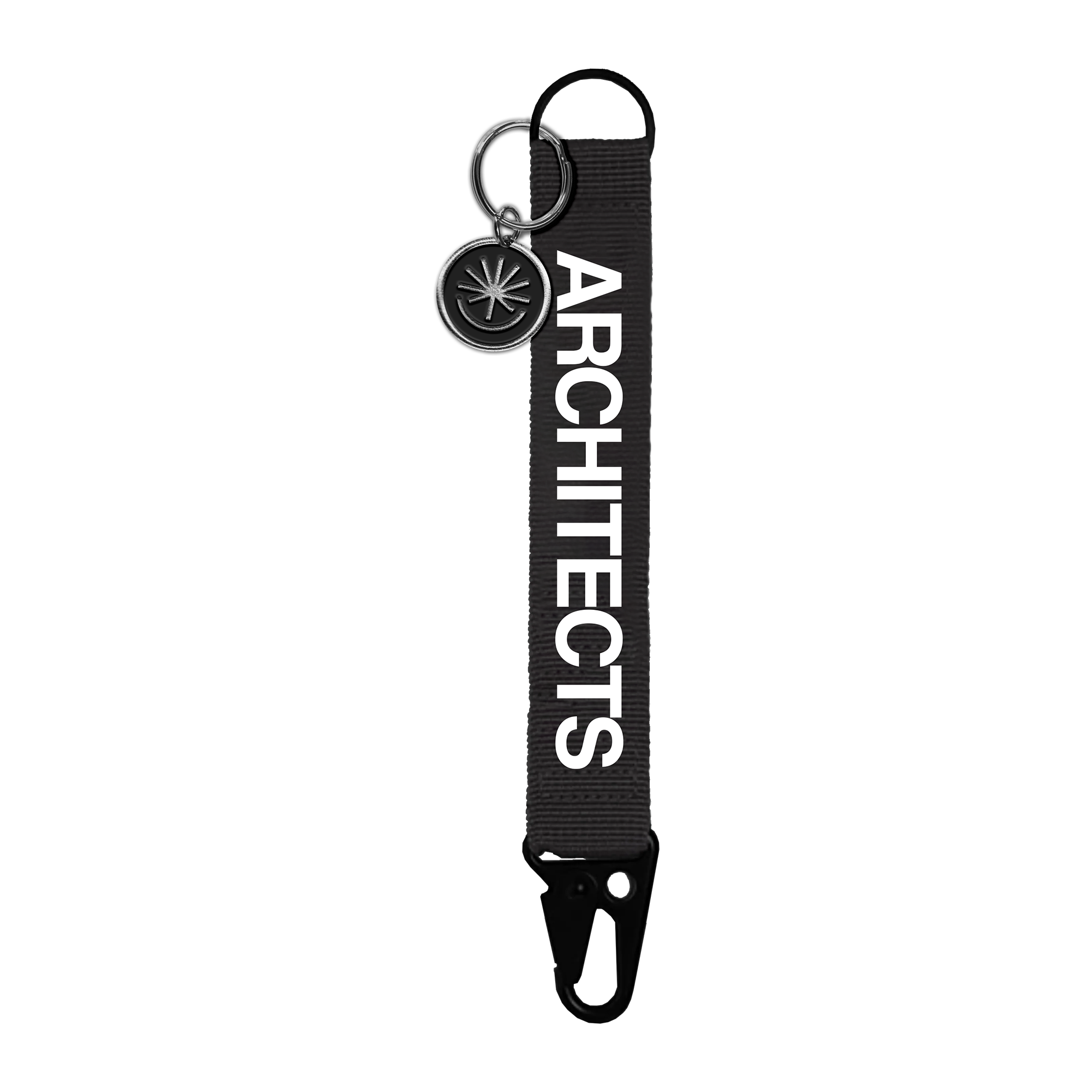 Black Carabiner with 'ARCHITECTS' print