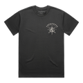 Black short-sleeve T-shirt featuring an Architects globe print on the front, across the right-hand side of the chest.