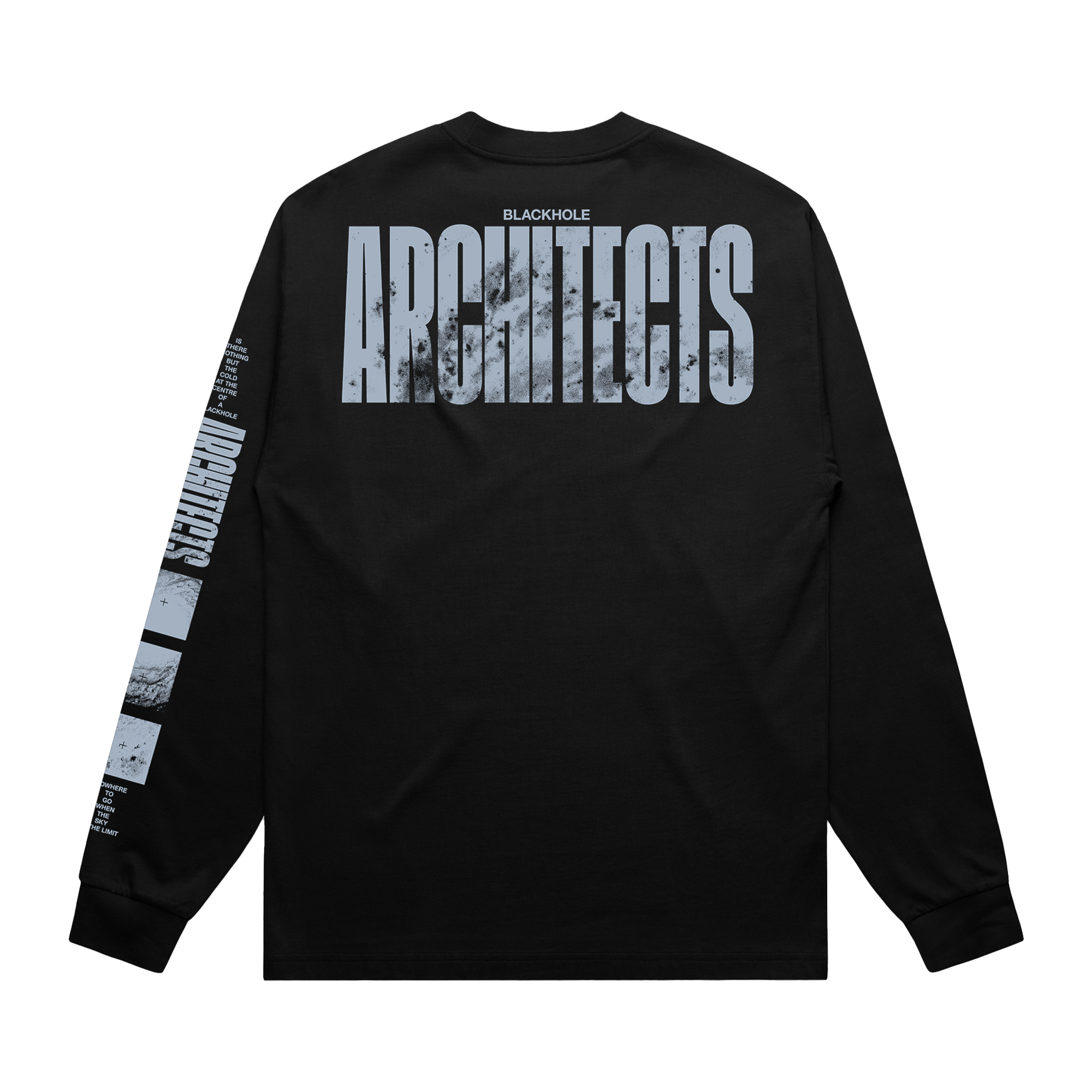 Architects long-sleeve unisex regular fit T-Shirt with Architects text print across the back and along the sleeve