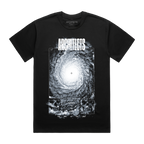 Black short-sleeve unisex regular fit T-shirt with Architects Blackhole print across the front