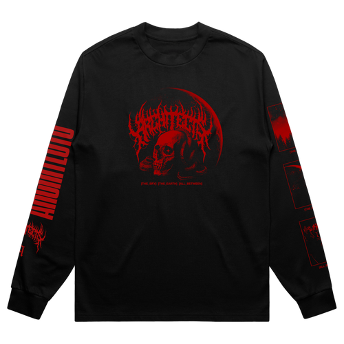 Moon Skull Black Longsleeve T-Shirt – Architects