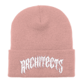 Pink beanie with 'ARCHITECTS' embroidery across the front.