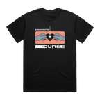 Black short-sleeve unisex T-Shirt with Architects "Curse Heart" print across the front