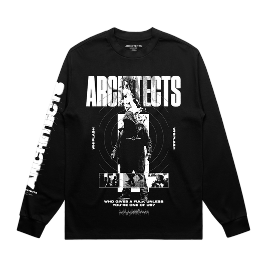 Architects - Whiplash Flame Black Longsleeve T-Shirt