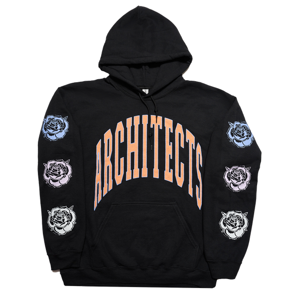 Rose Black Pullover Hoodie L