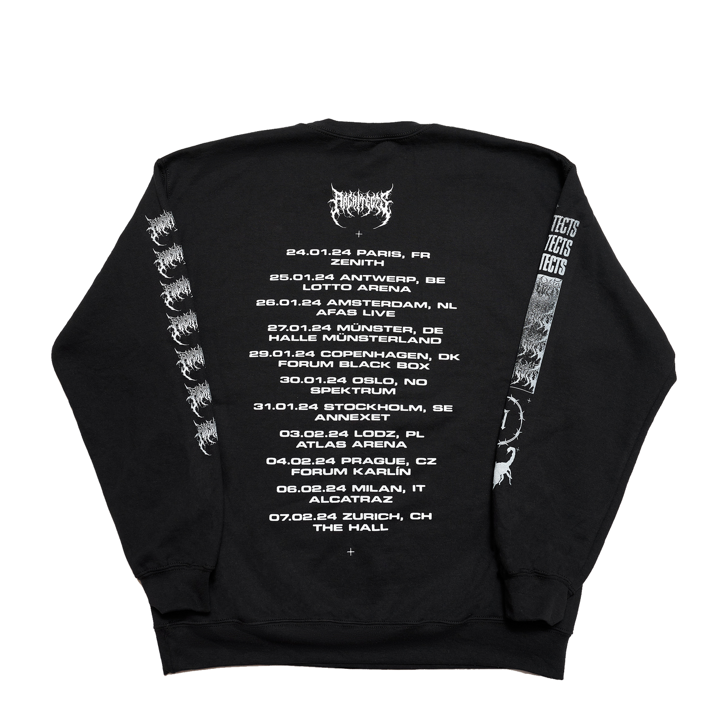 Scorpion EU 2024 Tour Black Crewneck