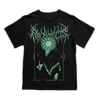 Black short-sleeve unisex regular fit T-shirt with Architects occult glow-in-the-dark print across the front.