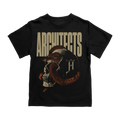 Black unisex short-sleeve t-shirt with Architects snake skull print across the front.