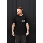 Black short-sleeve regular fit T-shirt with Architects Brain Dead print on the front right chest.