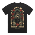 Black short-sleeve T-Shirt with Archtiects broken mirror design